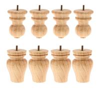 Lot de 4 pieds de meubles en bois massif pour canapé, chaise, lit, ottoman, vase, style colonial, 11,4 cm de hauteur
