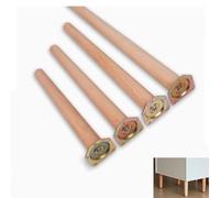 Lot de 4 pieds de meubles en bois naturel de 10 cm pour table, chaise, lit, armoire, canapé, meuble TV, parfait pour la décoration de la maison et les projets de bricolage