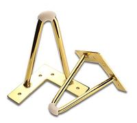 Lot de 4 pieds de meubles en métal doré 10 cm, 12 cm, 15 cm, 18 cm, 20 cm, 25 cm, pièces de rechange pour canapé, table, armoire, console TV, table de chevet en acier industriel