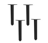 Lot de 4 pieds de meubles réglables en alliage d'aluminium pour canapé, armoire, lit, pieds de rechange avec vis de montage, 6 à 30 cm (30 cm)