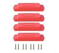 Lot de 4 pieds de montage en plastique ABS avec vis pour système d'emballage pour améliorer l'efficacité du transport et la flexibilité du stockage des équipements