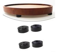 Lot de 4 pieds de planche à découper antidérapants avec vis, pieds en aluminium pour plus de stabilité, patins en caoutchouc qui empêchent de glisser sur les comptoirs de cuisine, îles, blocs de