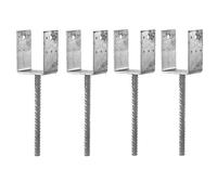 Lot De 4 Pieds De Poteau En U à Sceller Ppd - Dimensions: 90 Mm
