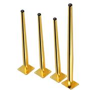 Lot de 4 pieds de rechange coniques en métal moderne de 18 cm pour canapé, table, meuble TV, chaise, table basse avec vis - Mise à niveau élégante de la maison