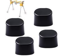 Lot de 4 pieds de rechange en caoutchouc N074647 pour support de scie à table Dewalt DWX Series DWX723 DWX724 DWX725 DWX725B Textures antidérapantes pour améliorer fermement la stabilité Noir