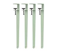 Lot de 4 pieds de serrage de table en métal, pieds de table basse réglables, pied de table de salle à manger en forme de F, pieds de support d'établi en fer, pieds de barre de bricolage, pas de c