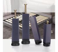 Lot de 4 pieds de support en métal robuste pour cadre de lit, canapé, armoire, ensemble de pieds de meubles durables pour une meilleure stabilité