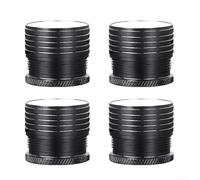 Lot de 4 pieds de table de lit réglables en hauteur pour tous vos besoins en matière de meubles (noir)