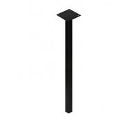 Lot de 4 Pieds de table en acier - JEOBEST - Style industriel - Hauteur 90 cm - Noir