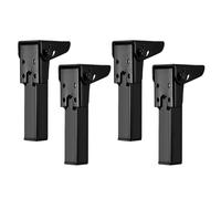 Lot de 4 pieds de table pliables en métal pour les amateurs de bricolage, appartement, salon, chambre, étude, balcon, bureau, atelier, projets de rénovation de l'habitat