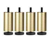 Lot de 4 pieds de table réglables en alliage d'aluminium pour canapé-lit, hauteur de 6 cm à 30 cm, filetage M6, idéal pour la maison et le bureau
