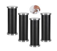 Lot de 4 pieds de table réglables en aluminium auto-adhésifs de 25 cm pour tables en verre, sans perforation, idéal pour la stabilité de la salle de bain et des meubles.