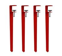 Lot de 4 pieds de table réglables en métal, faciles à installer, sans perçage, pour tables basses, meubles de style industriel