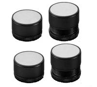 Lot de 4 pieds de table rehausseurs de lit, hauteur réglable pour un confort et une stabilité améliorés dans votre espace de vie (noir)