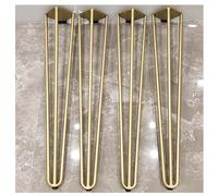 Lot de 4 pieds de table robustes en fer pour tables basses, écritures et tables de bureau, hauteur réglable