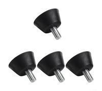 Lot de 4 pieds de tour en caoutchouc pour machines à bois avec coussinets filetés antidérapants offrant une absorption des vibrations et un soutien sûr