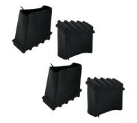 Lot de 4 pieds d'échelle de rechange - Patins en caoutchouc antidérapants pour échelles pliables et télescopiques, couvre-pieds anti-rayures pour améliorer la stabilité