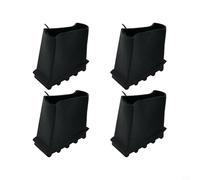Lot de 4 pieds d'échelle de rechange pour échelles télescopiques pliantes, patins en caoutchouc antidérapants, couvre-pieds antidérapants avec stabilité et sol améliorés