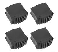 Lot de 4 pieds d'échelle en caoutchouc de rechange pour échelles en aluminium et bois avec grip antidérapant et protection du sol