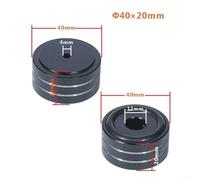 Lot de 4 pieds d'isolation acoustique avec coussinets absorbeurs de chocs en aluminium pour une utilisation avec des tapis de caisson de basses, des tapis de haut-parleurs et des équipements audio (40