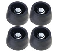 Lot de 4 pieds d'isolation extra larges en caoutchouc avec fixations pour compresseur, pompes, machines, amortissement des vibrations et réduction du bruit, base avec vis pour amortissement industriel