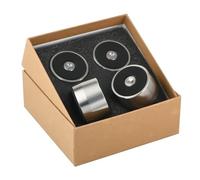 Lot de 4 pieds d'isolation multifonctions avec coussinet antidérapant en acier inoxydable et caoutchouc pour amplificateur de lecteur CD, amortisseur audio, en acier inoxydable, anti-choc, pour pieds