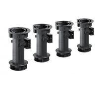 Lot de 4 pieds plastique à visser H.150