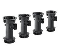 Lot de 4 pieds plastique à visser H.150