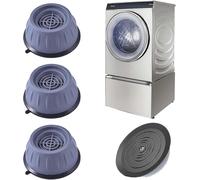 Lot De 4 Pieds Pour Machine À Laver, Pieds Avec Patins En Caoutchouc, Pieds Anti-Vibrations Pour Lave-Linge Et Sèche-Linge