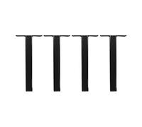 Lot de 4 pieds pour sommier cadre à lattes - Noir - APRANO de YSMEE