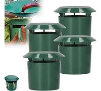 Lot de 4 pièges à limaces et escargots réutilisables - Protection bio pour le jardin - Pour protéger les plantes des escargots - Vert B