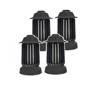 Lot de 4 pièges à moustique d'extérieur auto-nettoyant EZIlight® Mosquito Garden MG 10 Black