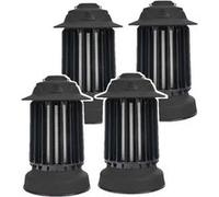 Lot de 4 pièges à moustique d'extérieur auto-nettoyant EZIlight® Mosquito Garden MG 10 Black