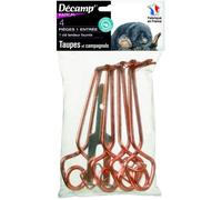 Lot de 4 pièges - Taupes et campagnols - DECAMP - Cuivre