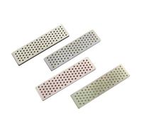 Lot de 4 pierres à aiguiser diamantées for carres de ski, aiguiseur de couteaux professionnel, grain 240, 360, 500, 1000(LX1625,10 Pieces)