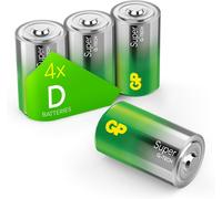 Lot de 4 Piles alcalines Super alcalines D 1,5 V, idéales pour alimenter Les appareils du Quotidien - Nouvelle Technologie G-Tech-Longlife - Lot de 4 Piles LR20