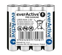 everActive Lot de 4 piles AAA Pro Alkaline Micro LR03 R03 1,5 V Haute performance 10 ans