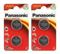 Lot de 4 piles PANASONIC CR2025 3V lithium G