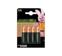 Lot de 4 Piles Rechargeables HR06 de 2 500 mAh, idéales pour Les appareils à Forte consommation. Elles fournissent Une énergie Durable et fiable. Elles sont parfaites pour la Maison et Le Bureau.