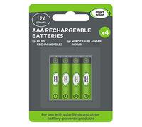 Lot de 4 Piles Rechargeables Ni-MH AAA 600mAh 1.2V Pour Produits Solaires