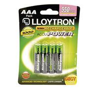 Lot de 4 piles rechargeables numériques Ni-MH AAA 550mAh