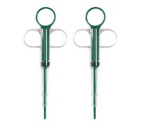 Lot de 4 pilules à piston pour petits chats et chiens - Distributeur de pilules à pointe souple - Seringue pour animaux domestiques - Accessoires d'alimentation (vert)