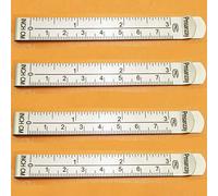 Lot de 4 pince à ourlets en acier inoxydable de 7,6 cm, règle de mesure, pinces à coudre et à broder, pour travaux de couture