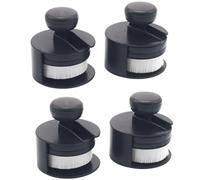 Lot de 4 pinceaux à estomper d'encre avec support de rangement, pinceaux à poils en nylon pour travaux manuels, fabrication de cartes et pochoirs