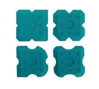 Lot de 4 pinceaux d'application en silicone Bihui faciles à utiliser