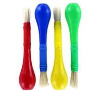 Lot de 4 pinceaux - Ergonomique - Pour enfant - Manche rond - Cléopâtre