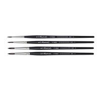 Lot de 4 pinceaux ronds Softaqua Raphaël n 4,6,8 et 10 petit-gris série 845 Gris G