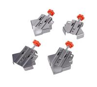 Lot de 4 pinces à angle droit solides pour le travail des métaux avec mécanisme de verrouillage sécurisé pour la précision des joints en bois et des cadres en acier