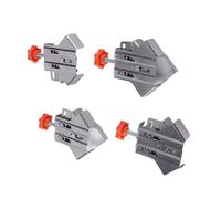 Lot de 4 pinces à angle droit solides pour le travail des métaux avec mécanisme de verrouillage sécurisé pour la précision des joints en bois - Ensemble de serrage de cadres photo de qualité atelier
