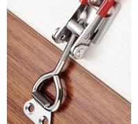 Lot de 4 pinces à bascule 4001 en acier inoxydable 304 très résistant pour le travail du bois et des métaux, loquet à dégagement rapide réglable, capacité de 113,4 kg, pinces à bascule à dégagement